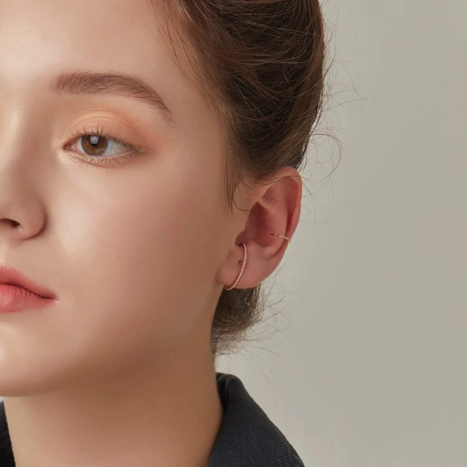 L'air de Paris Gold One-sided Earring JDLERSS03ZC