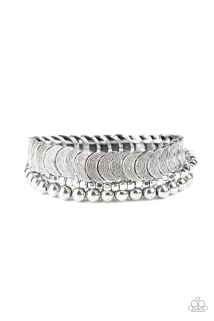 LAYER it On Me Silver Paparazzi Bracelet