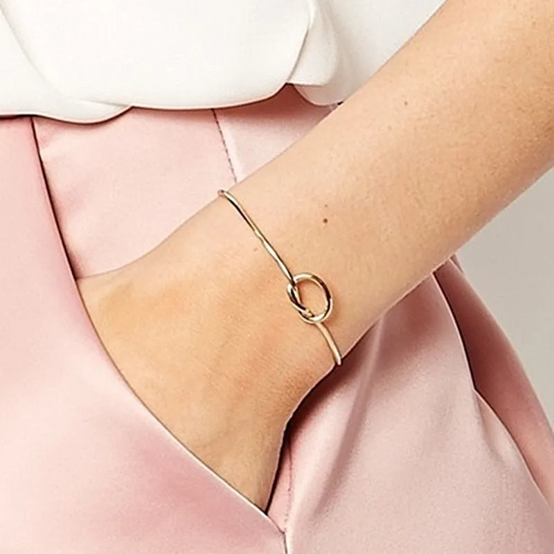 Leaf Arrow Triangle Heart Bracelet Bangle For Women Jewelry