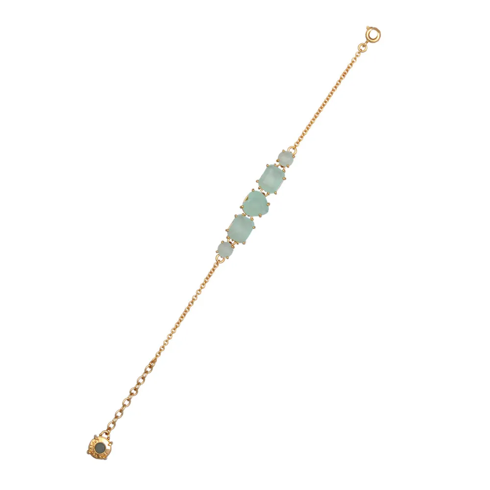 Les Nereides Green 5 Stones La Diamantine Thin Bracelet