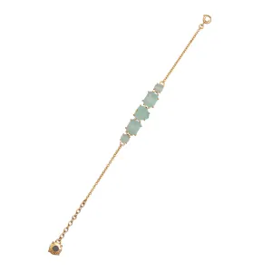 Les Nereides Green 5 Stones La Diamantine Thin Bracelet