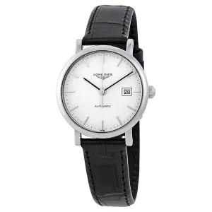 Longines Elegant Automatic White Dial Ladies Leather Watch L43104122