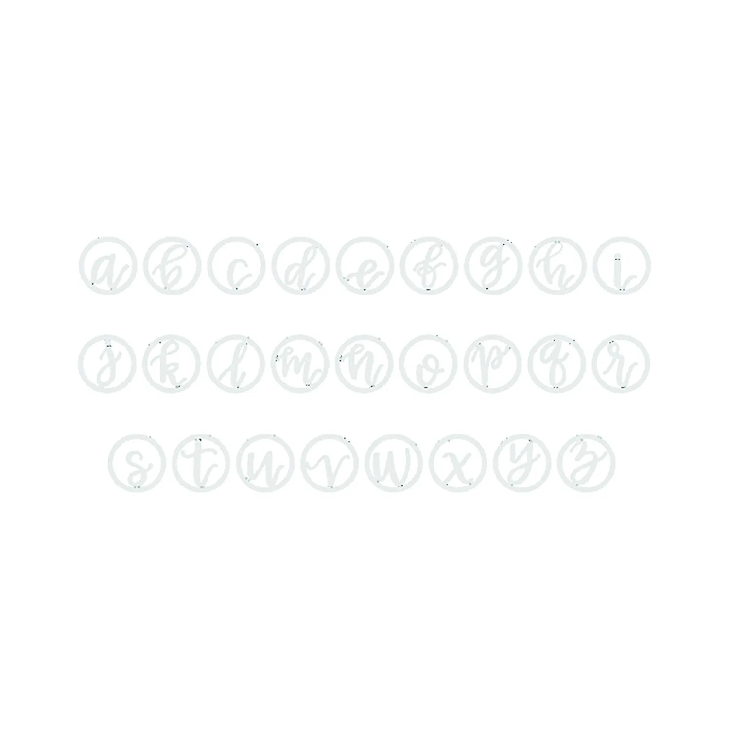 Love Letter Disc Necklace (Rose Gold)