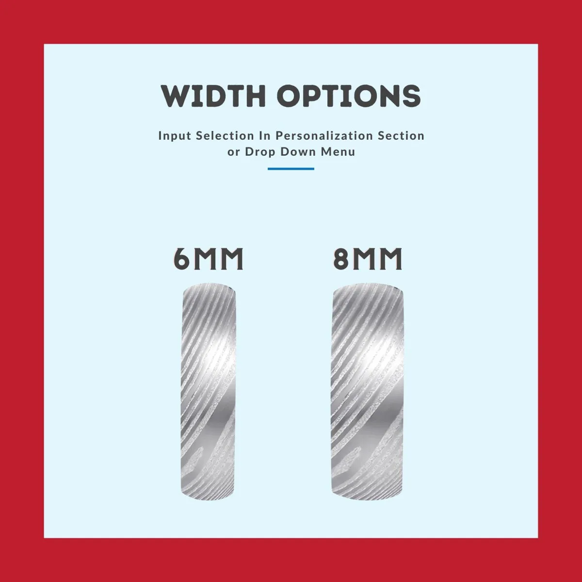 MANDRIN | Orange Ring, Silver Damascus Steel, Domed