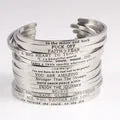 Mantra Bracelet With Inspirational Quotes