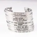 Mantra Bracelet With Inspirational Quotes