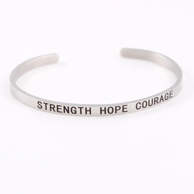 Mantra Bracelet With Inspirational Quotes
