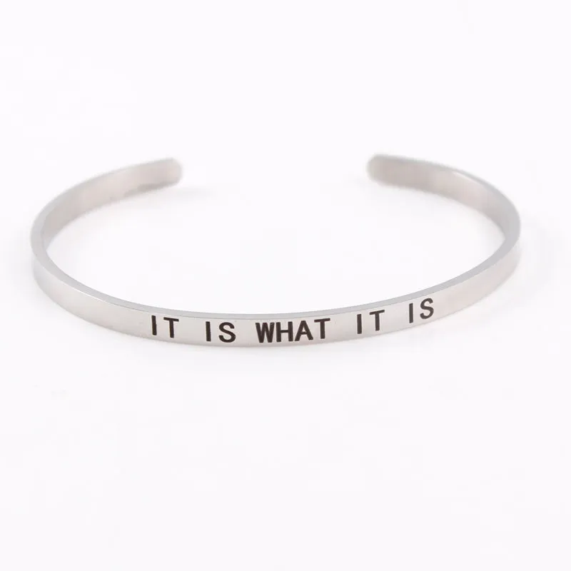 Mantra Bracelet With Inspirational Quotes
