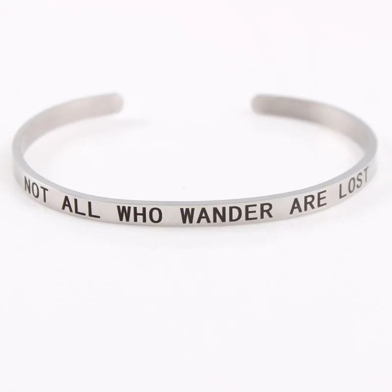 Mantra Bracelet With Inspirational Quotes