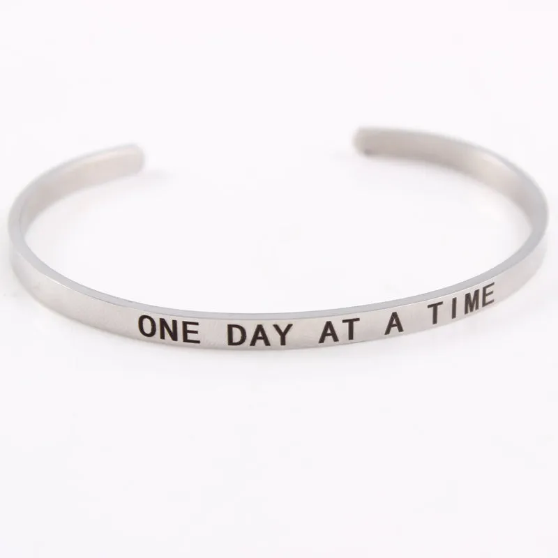 Mantra Bracelet With Inspirational Quotes