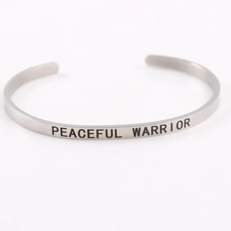 Mantra Bracelet With Inspirational Quotes