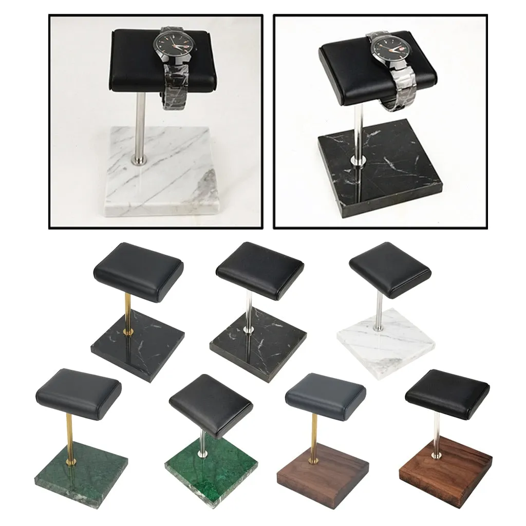 Marble and PU Leather Watch Holder Stand Watch Display Case