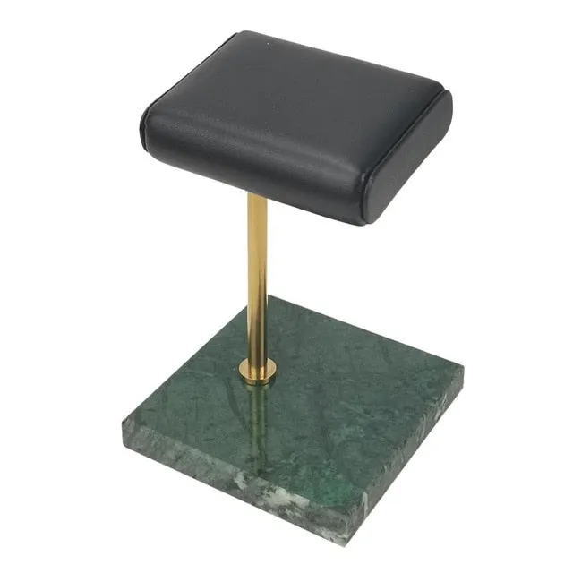 Marble and PU Leather Watch Holder Stand Watch Display Case