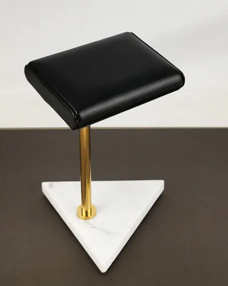 Marble and PU Leather Watch Holder Stand Watch Display Case