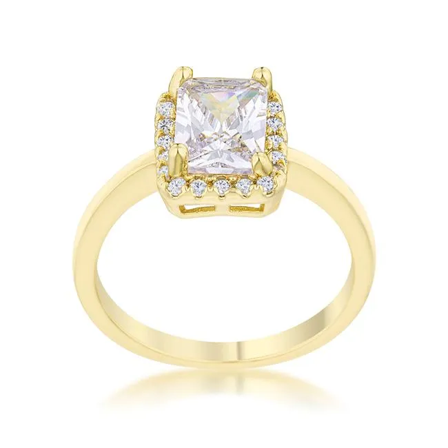 Mariane 2ct CZ 14k Gold Classic Ring