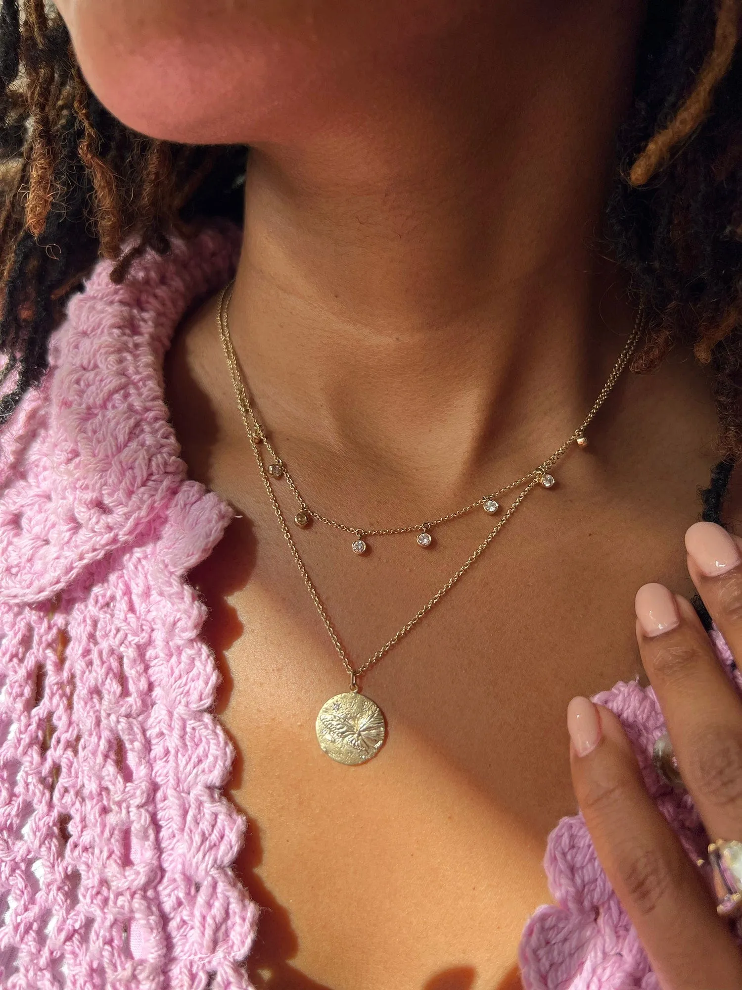 Mariposa Butterfly Pendant Necklace