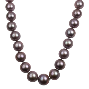 Mastoloni 18k White Gold Pink Pearl Necklace 18"