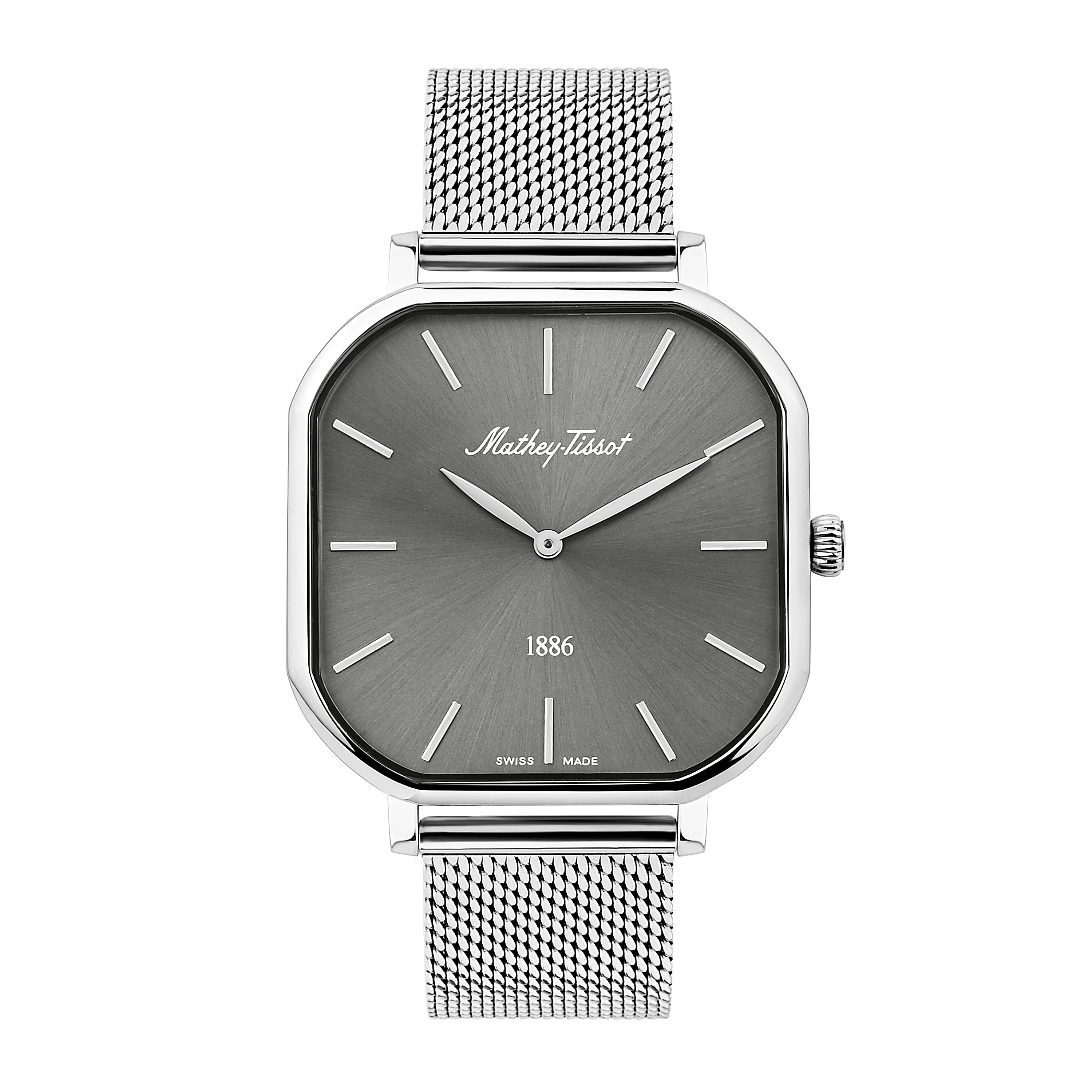 Mathey-Tissot Monsoon Square Swiss Made Classic Analog Watch For Men-H7917AS