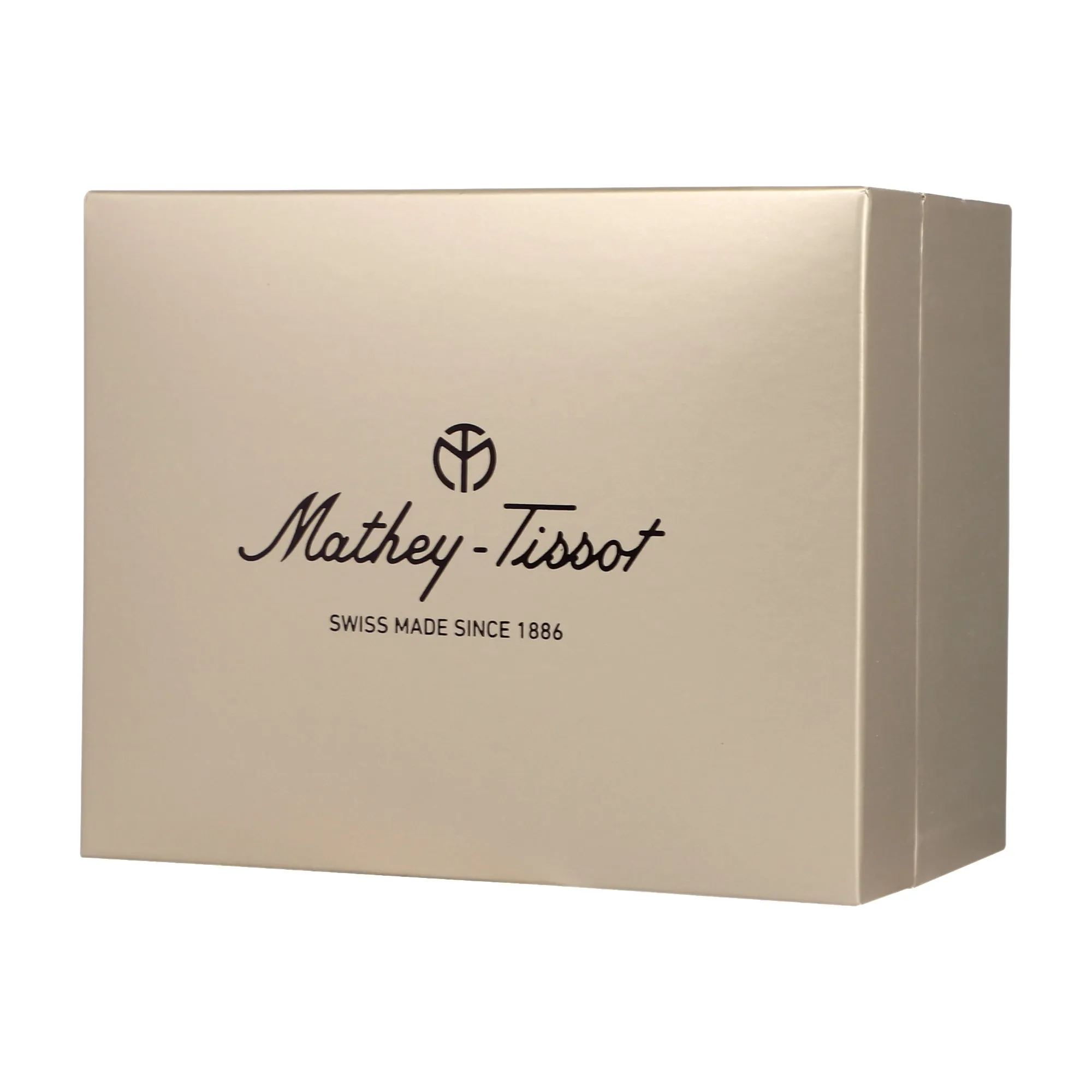 Mathey-Tissot Stainless Steel Swiss Made Black Dial, Band Color Multicolor Quartz Analogue Watch for Men's - H117Rs
