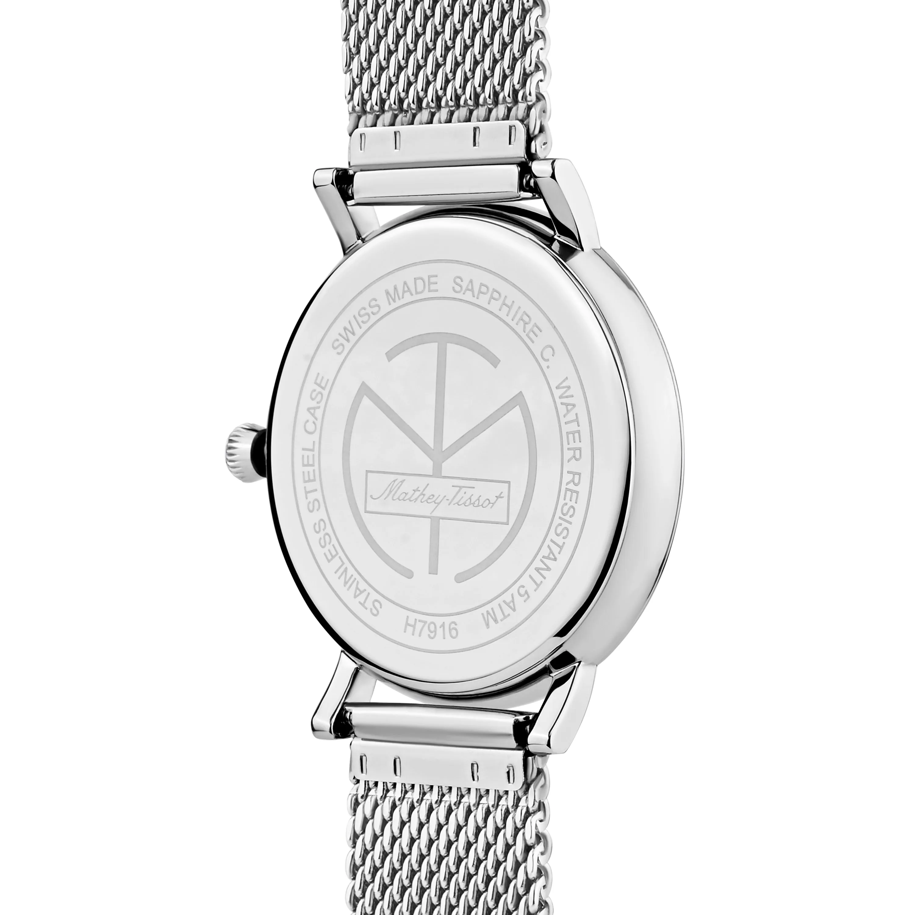 Mathey-Tissot Swiss Made Silver Dial Classic Men's Watch - H7916AS