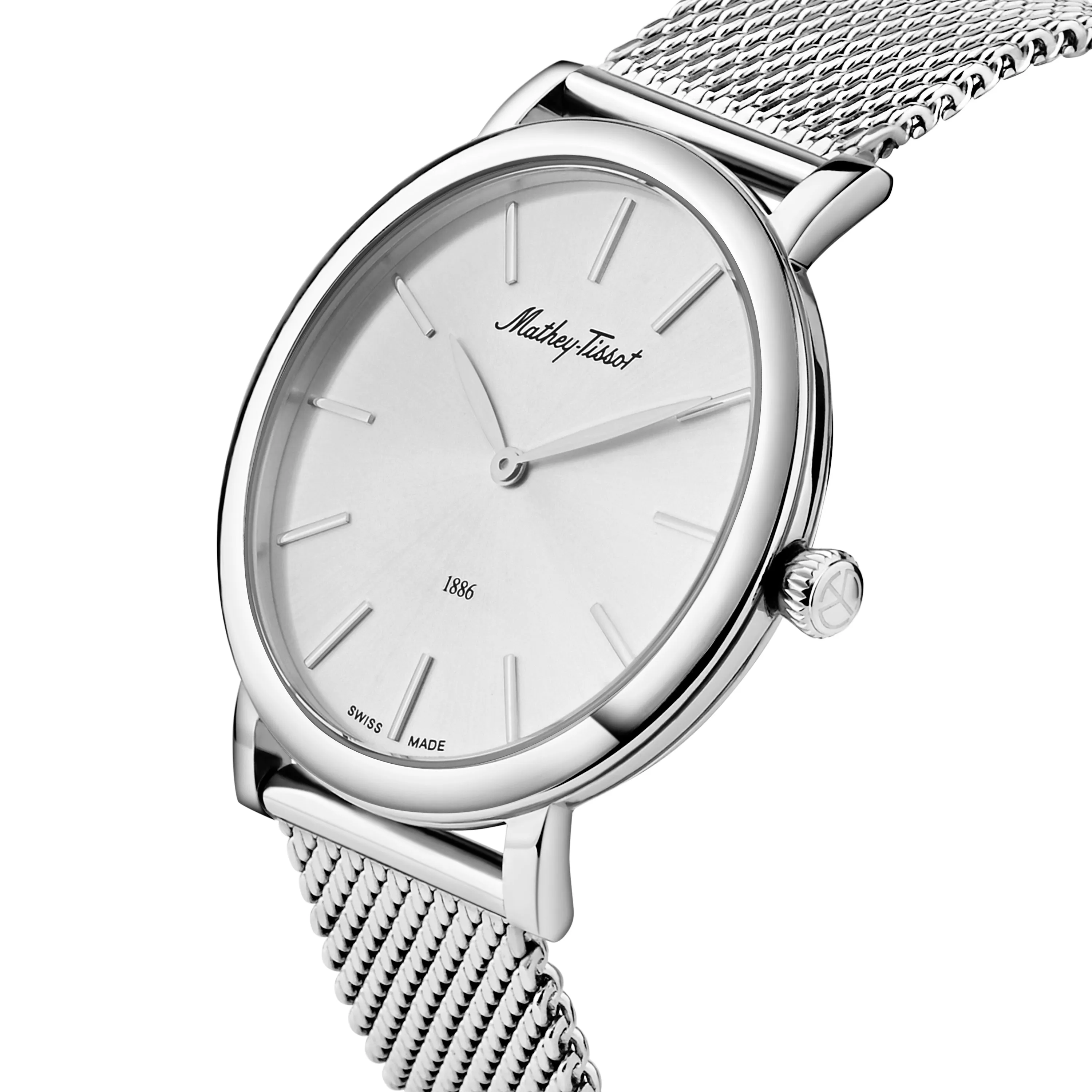 Mathey-Tissot Swiss Made Silver Dial Classic Men's Watch - H7916AS