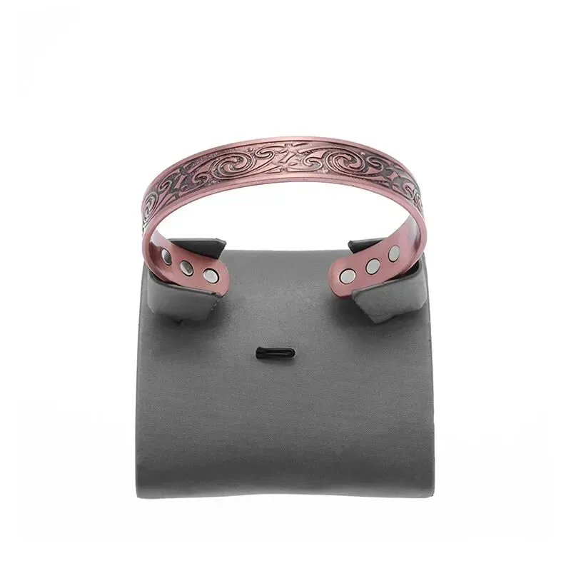Matte Copper Magnetic Bracelet Men\\\\'s Arthritis Adjustable High Magnet Men\\\\'s Cuff Bracelet Magnetic Health Jewelry