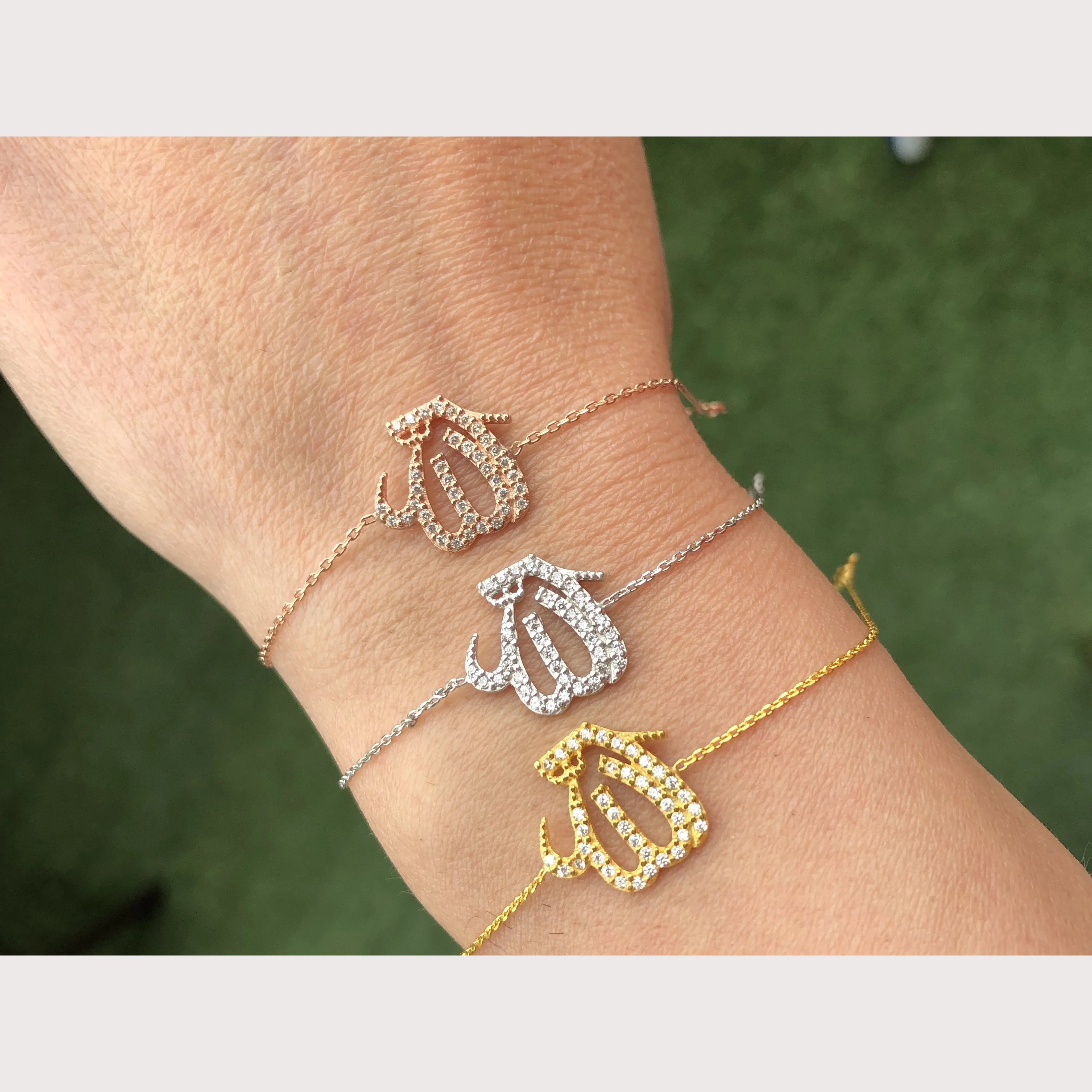 Medium Pave Allah Bracelet