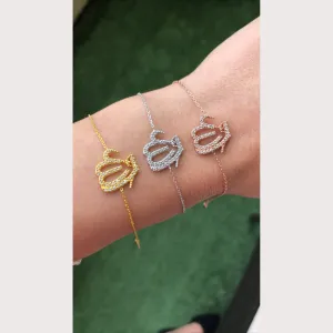 Medium Pave Allah Bracelet