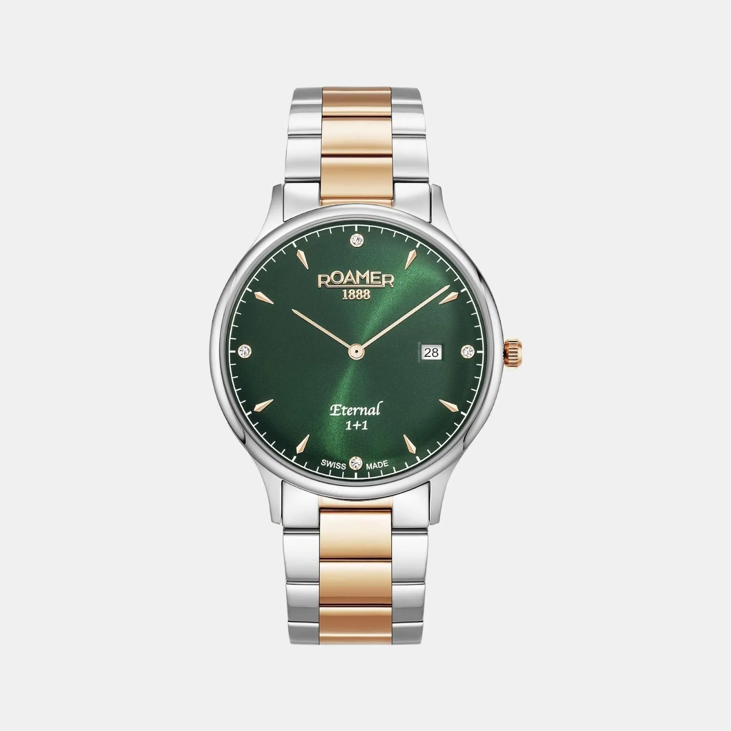 Men's Green Analog Stainless Steel Watch 863833 49 75 50