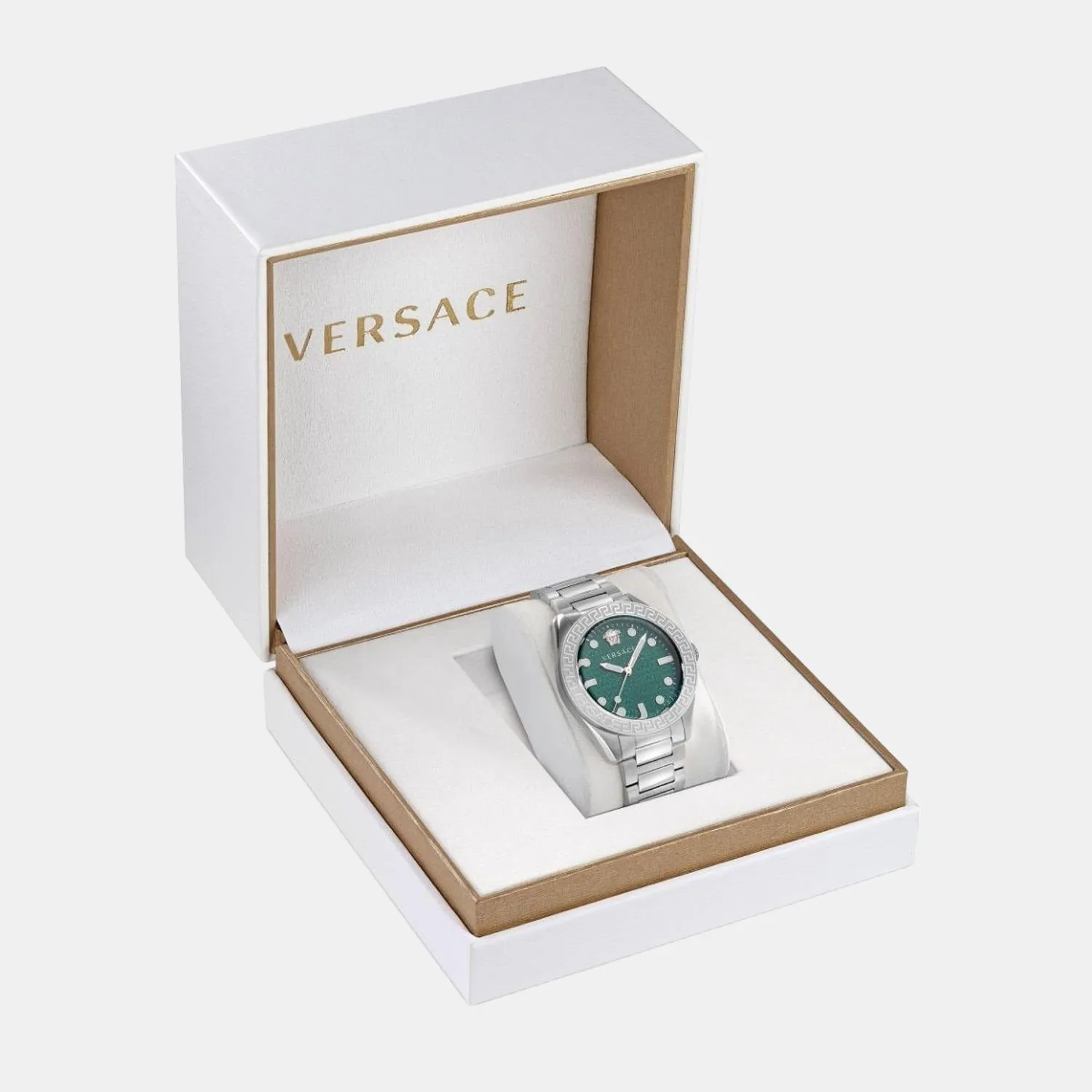 Men's Green Analog Stainless Steel Watch VE2T00322