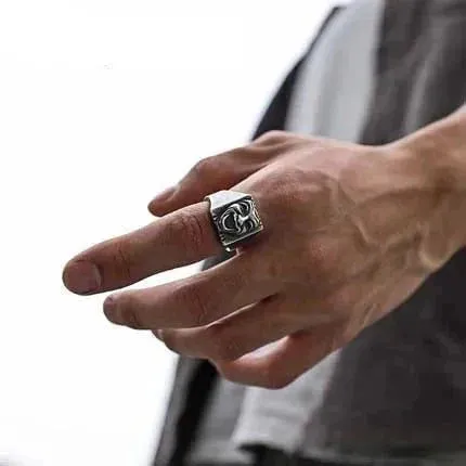 Men's Retro Gothic Biker Punk Vintage Ring