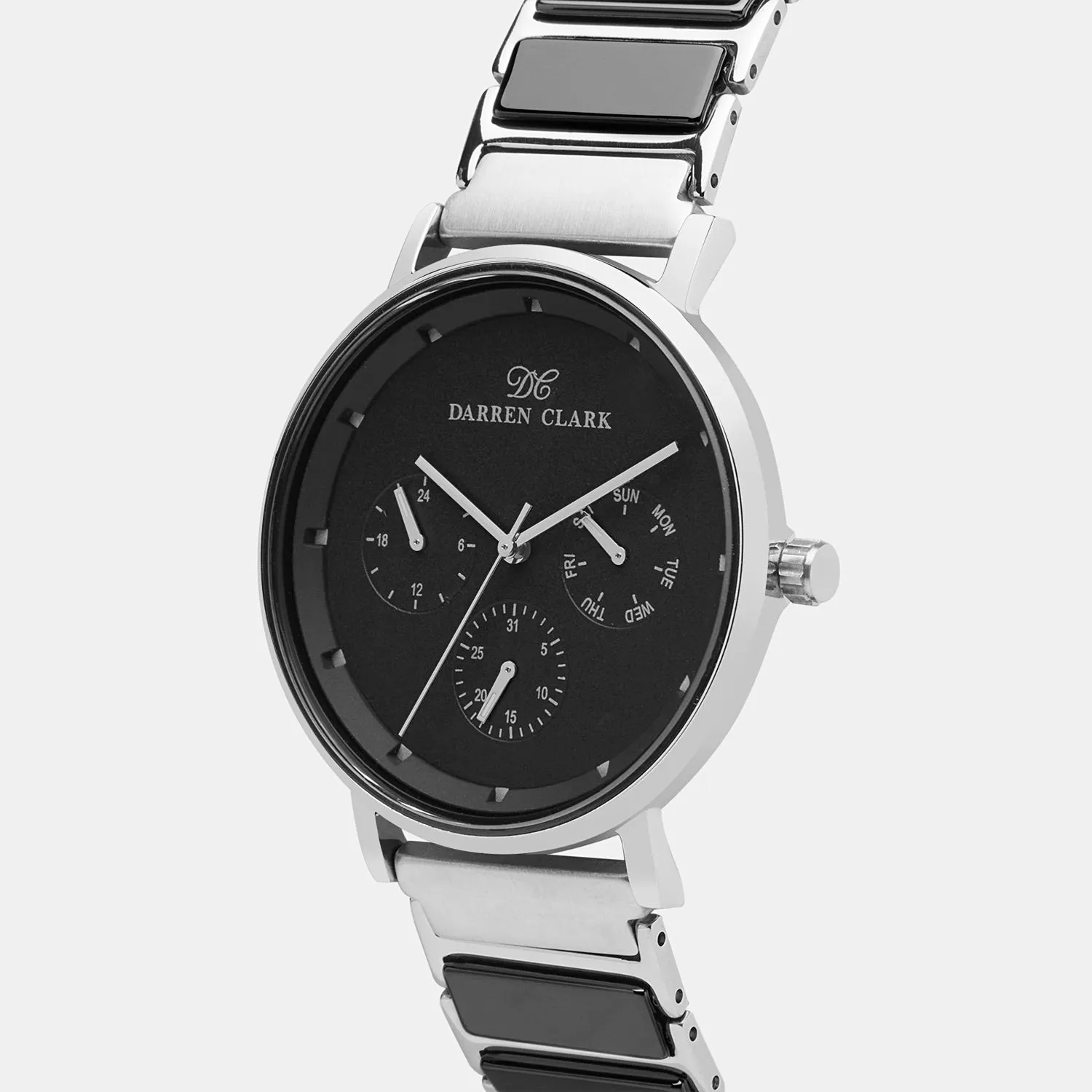 Men's Silver Multi-Function Brass Watch 1006F-C0104