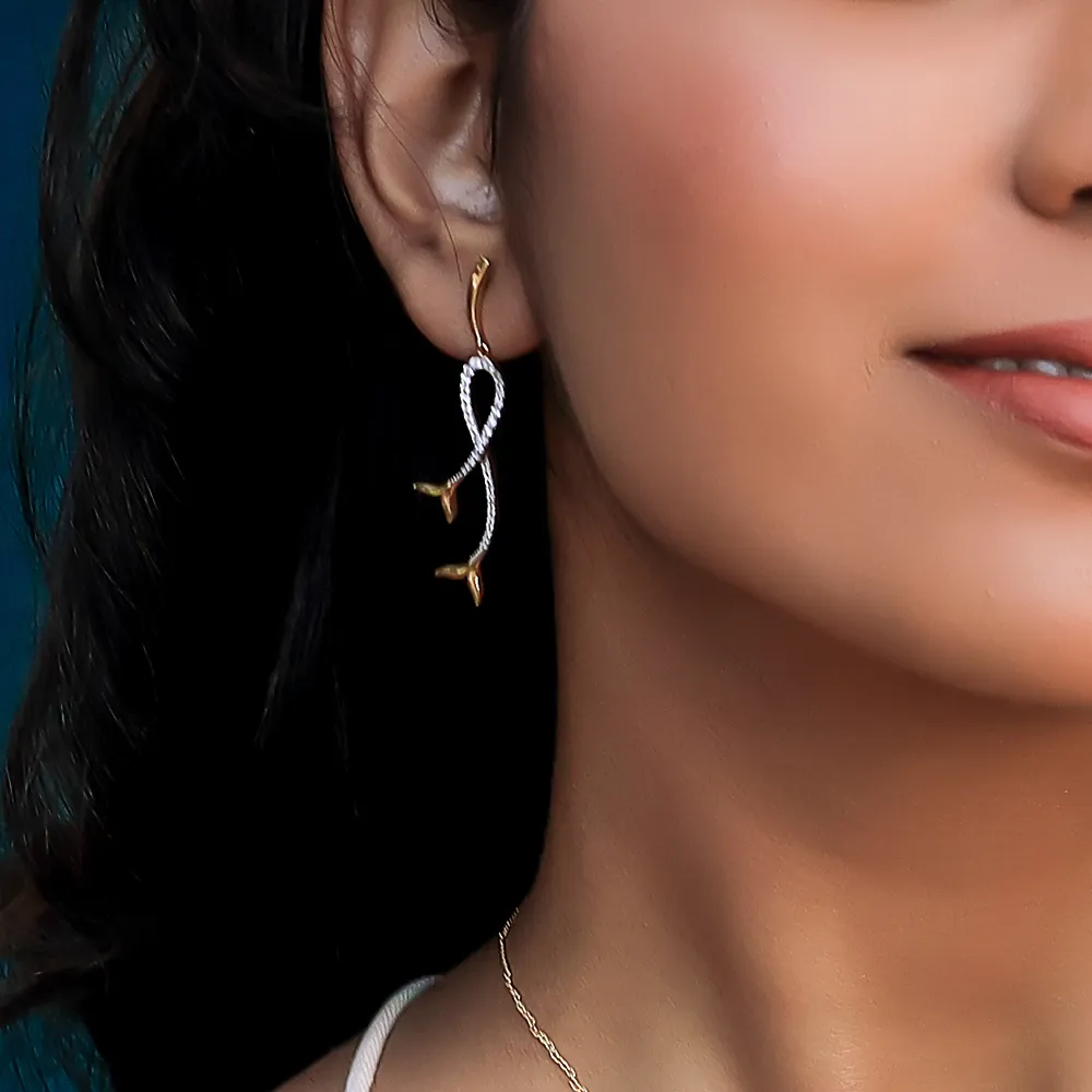 Mermaid Lure Drop - Lab Grown Diamond Earrings