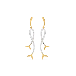 Mermaid Lure Drop - Lab Grown Diamond Earrings