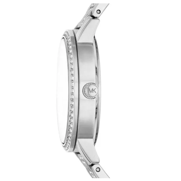 Michael Kors Melissa Silver Stainless Steel Silver Dial Quartz Watch for Ladies - MK4370