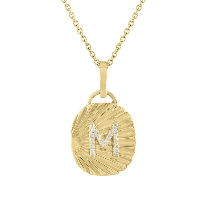 Millie Diamond Initial Charm Necklace