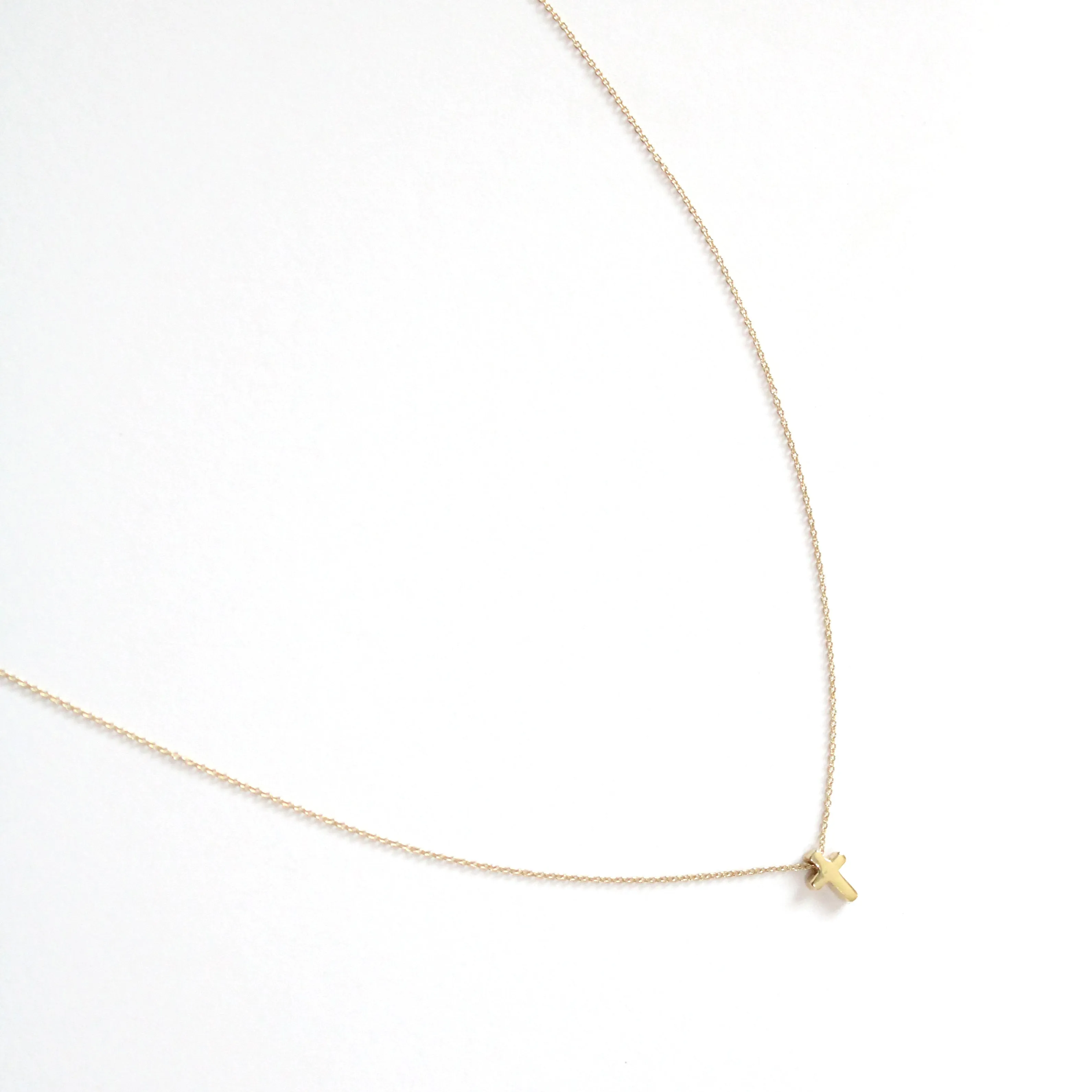 Mini Love Letter Cross Necklace