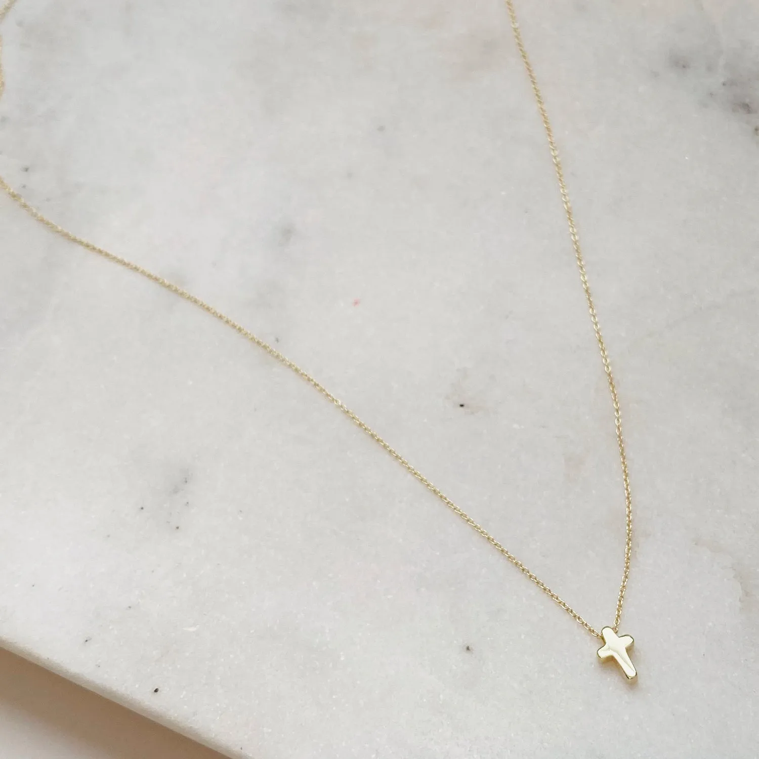 Mini Love Letter Cross Necklace