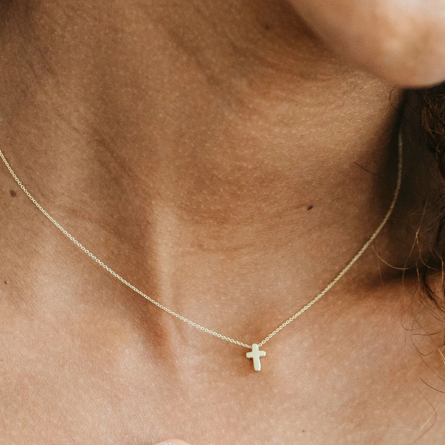 Mini Love Letter Cross Necklace