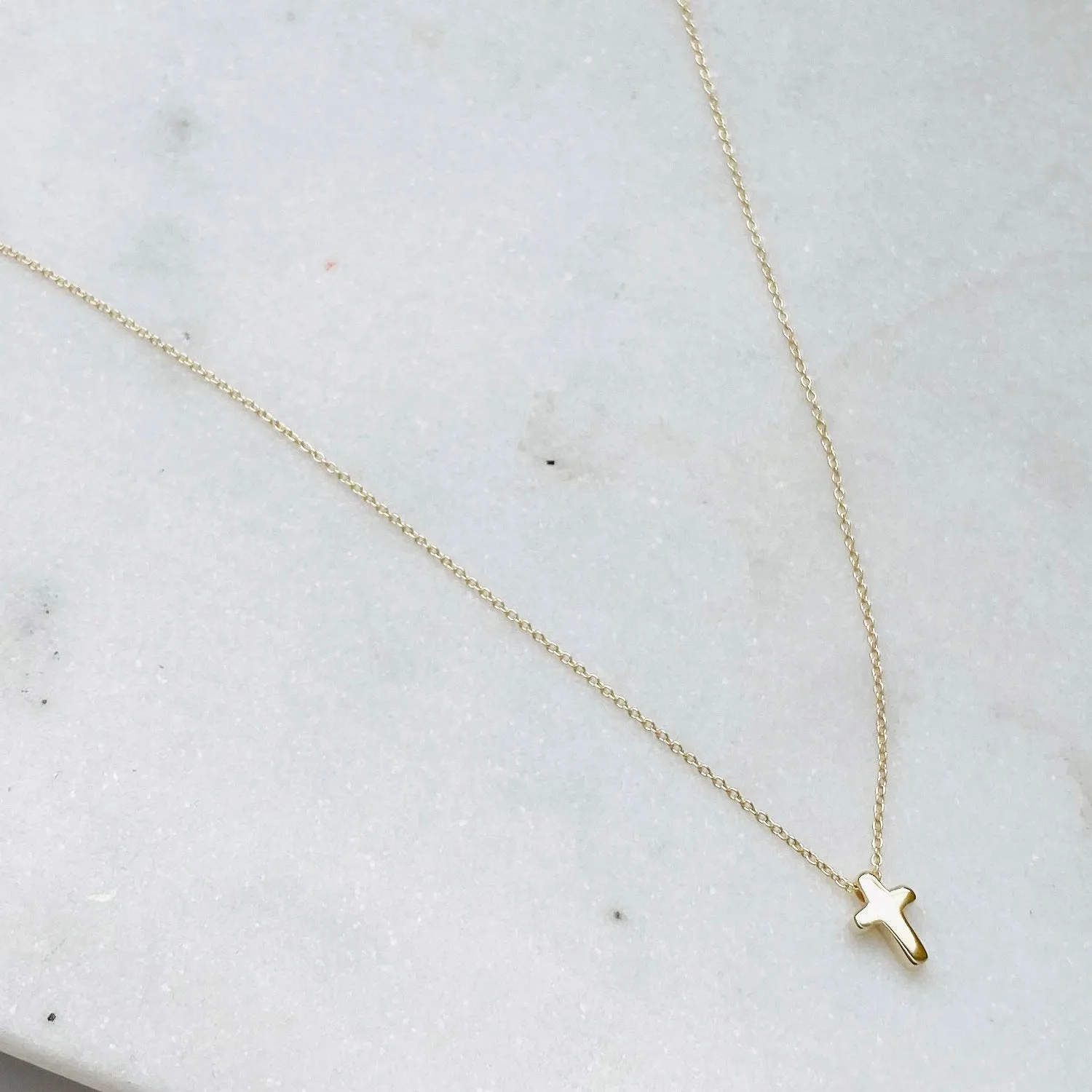 Mini Love Letter Cross Necklace