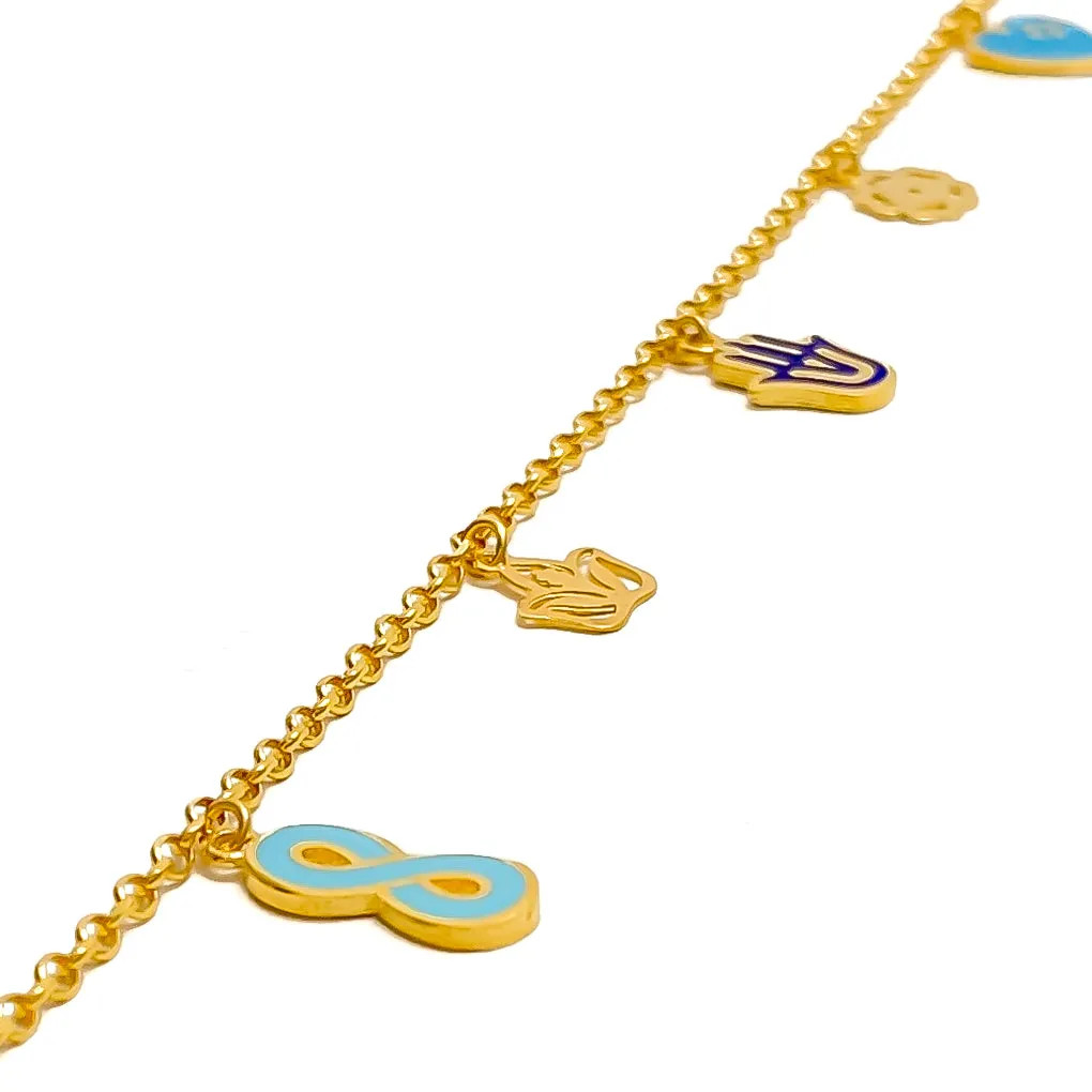 Modish Trendy 21k Charm Bracelet