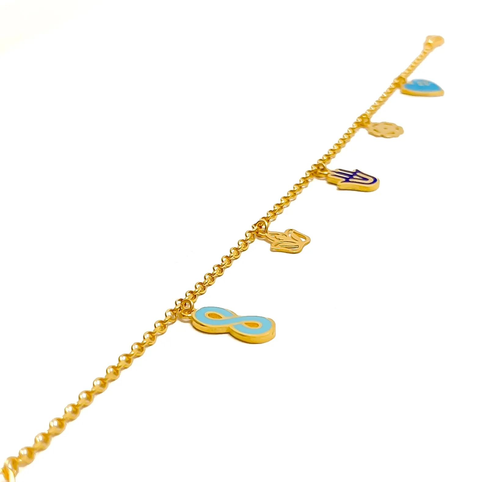Modish Trendy 21k Charm Bracelet