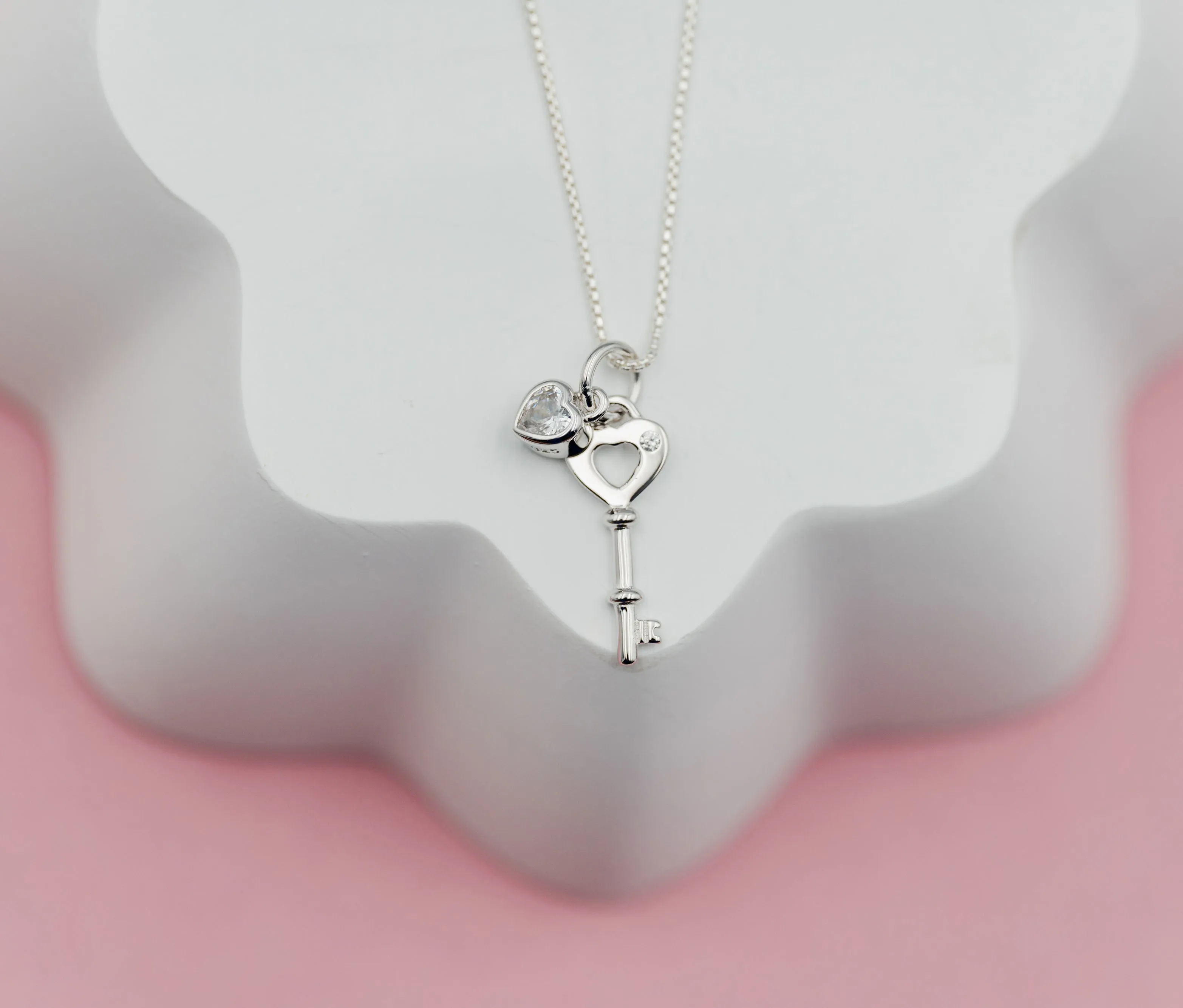 Mom and Me "Key to Your Heart" Necklace 2-Piece Set