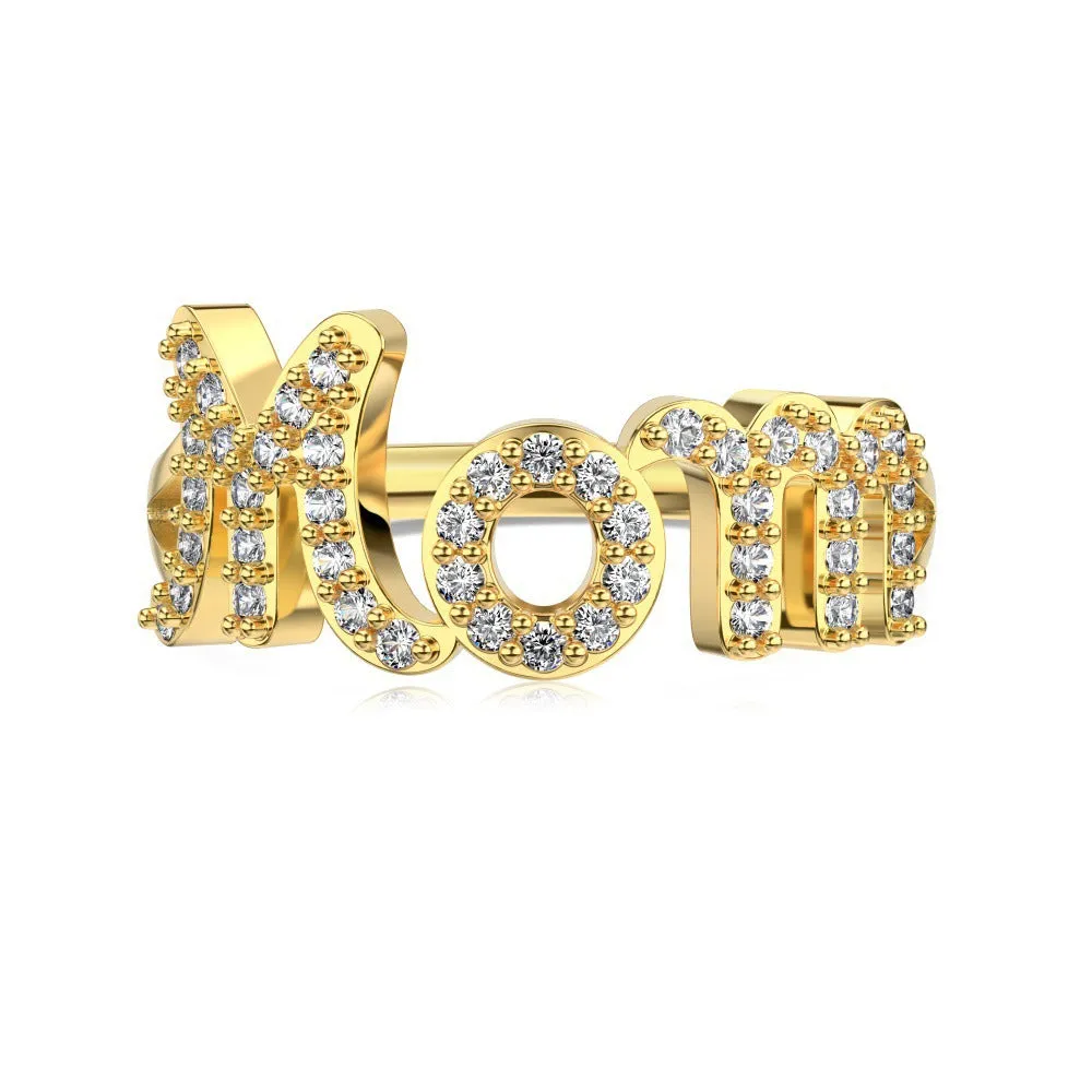 Mom CZ Ring