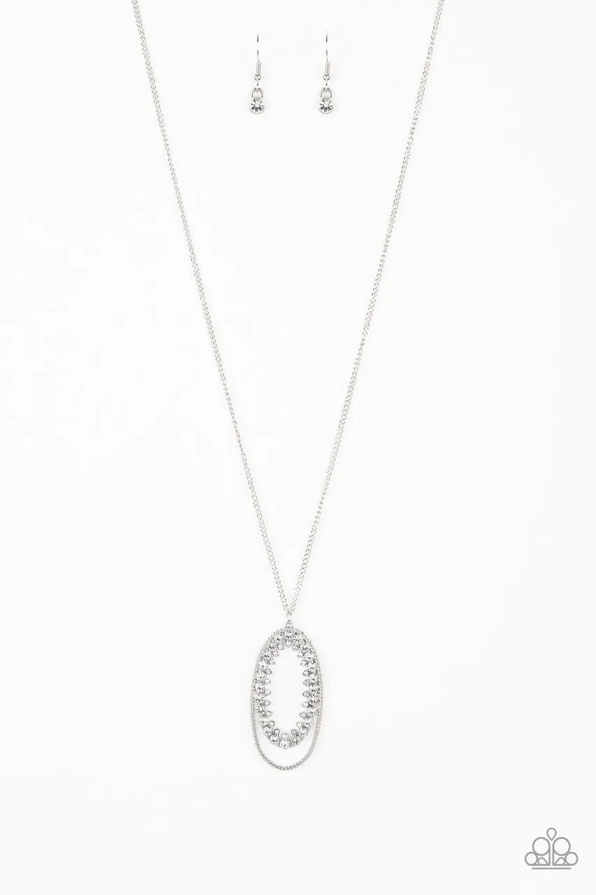 Money Mood White Paparazzi Necklace