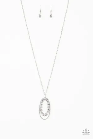 Money Mood White Paparazzi Necklace