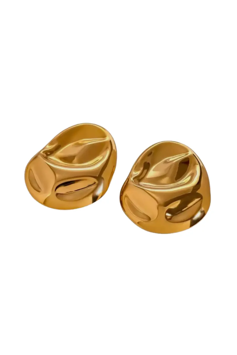 Monte Carlo Indent Oval Earrings