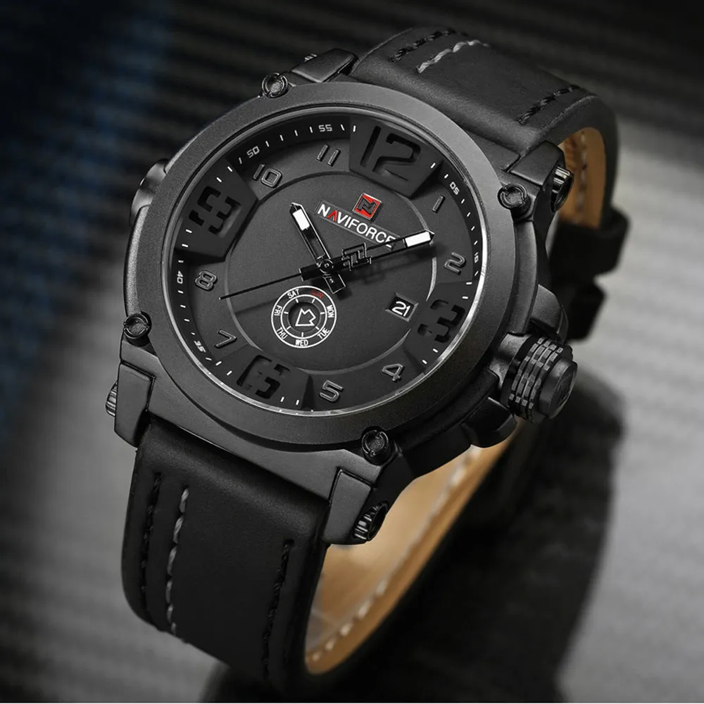 Montre Calendrier, Quartz Eau Vintage