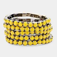 Multi-Layered Beaded Stretch Bracelets