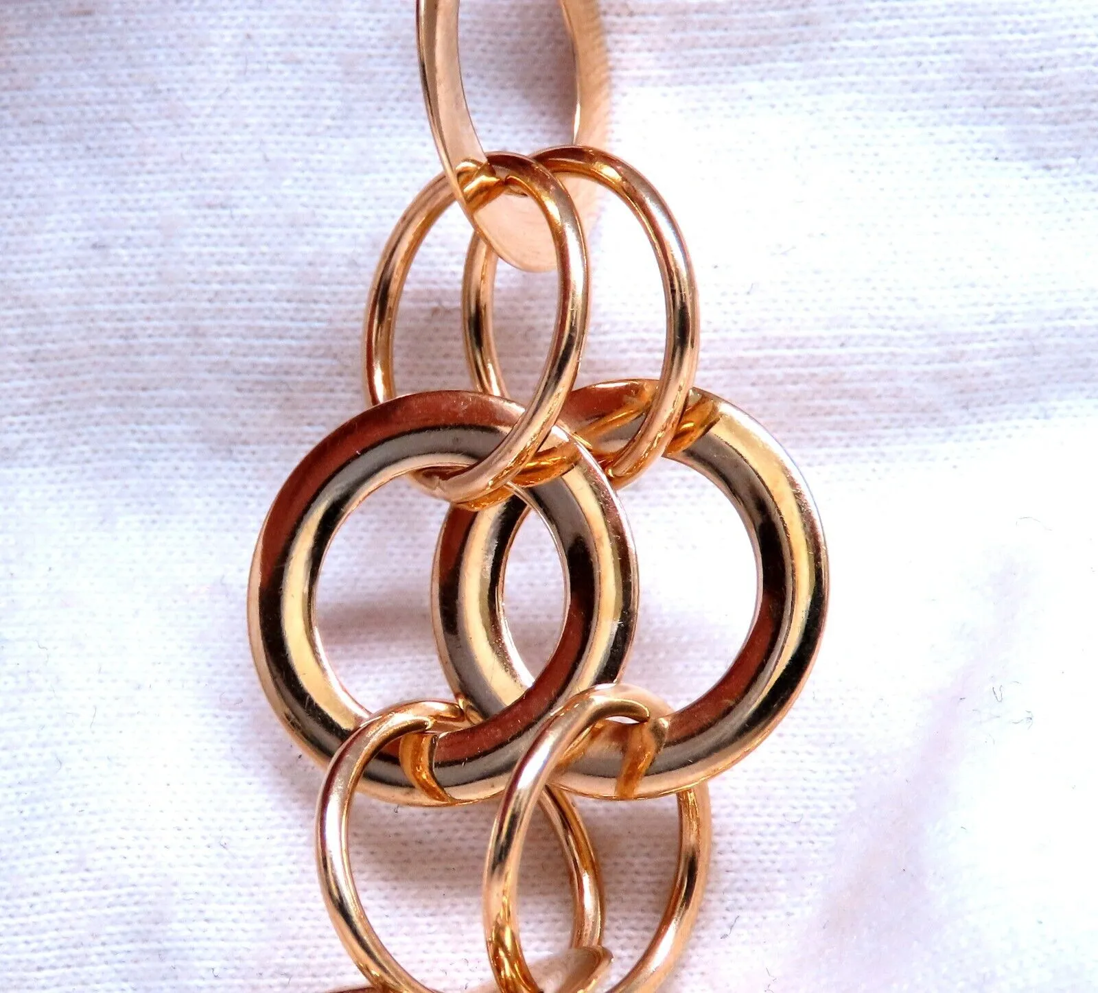 Multi Rings Chain Necklace 14kt Gold